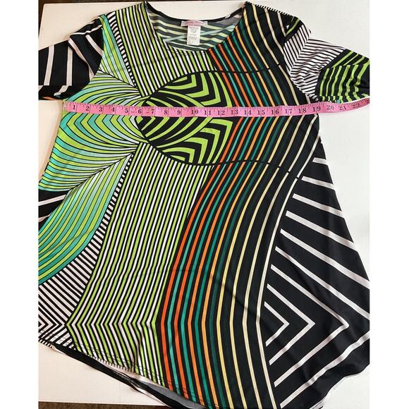 Pretty Woman Small Artsy Geometric Boho Tunic Asymmetrical - Picture 3 of 7